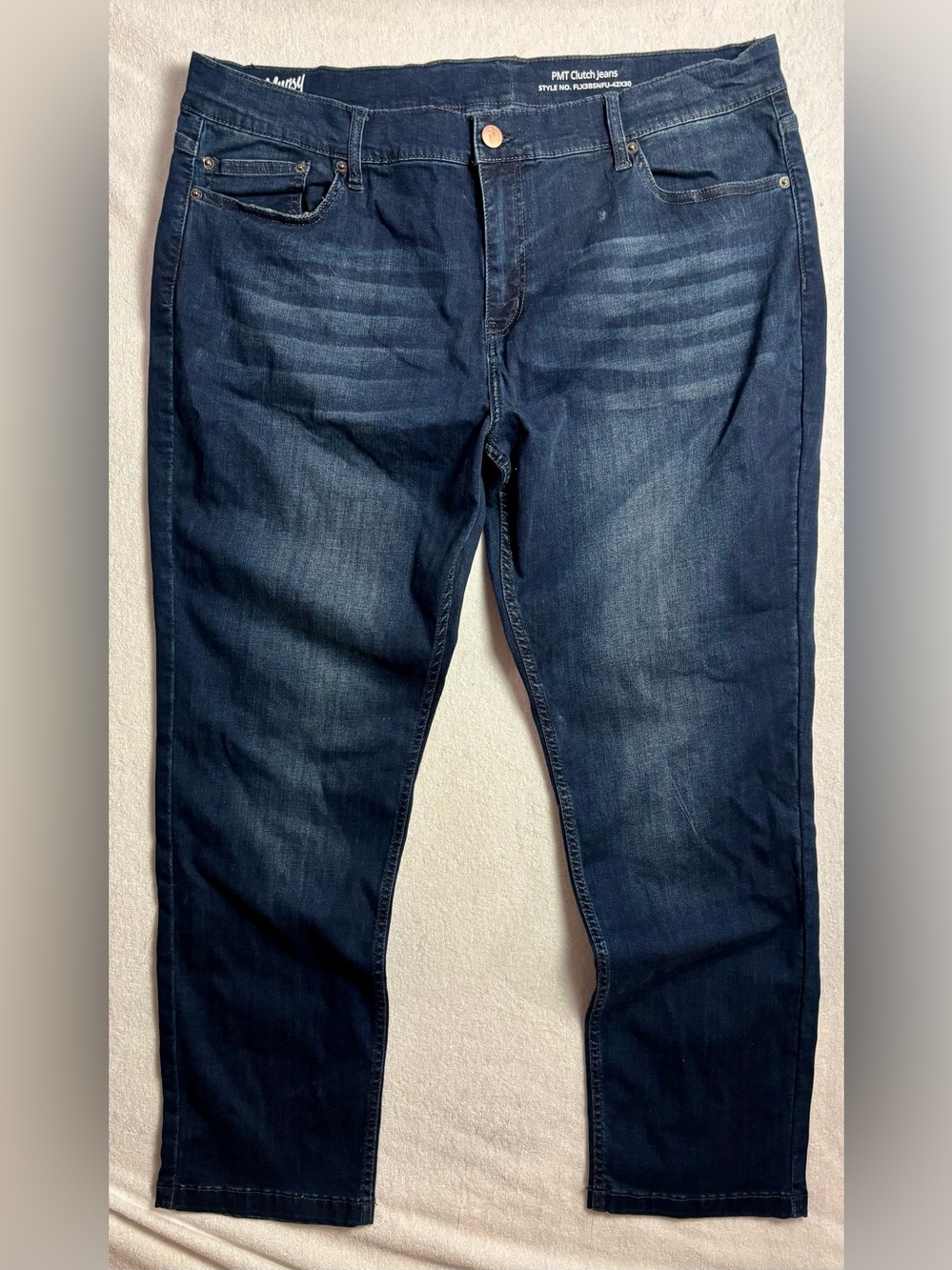Mugsy Jeans 'PMT Clutch' Stretch Slim Straight - Style FLX3BSNFU, 42x30 NWT